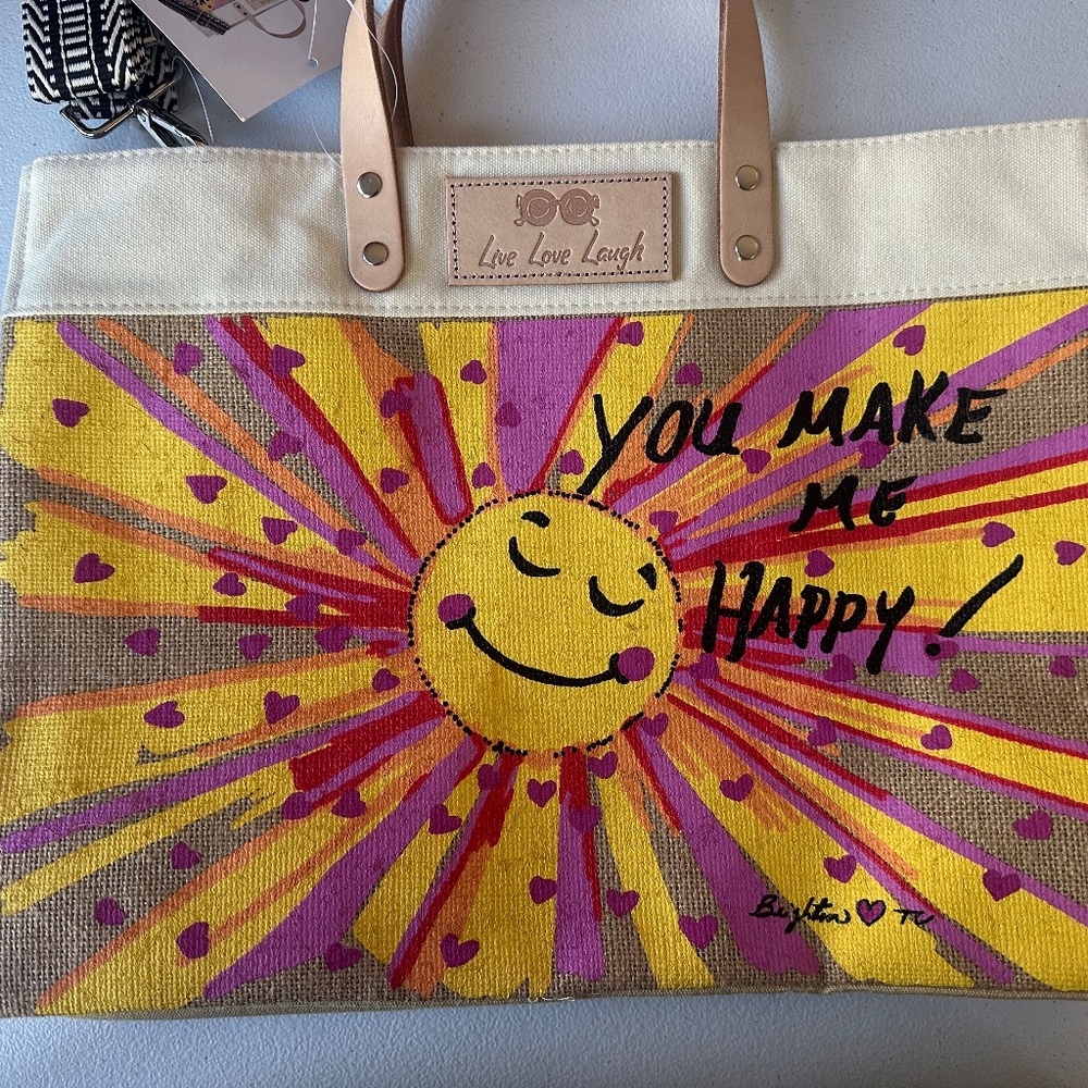 Brighton Happy Sunshine Reusable Tote Bright Spring Summer Happy New with Tags